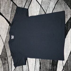 GILDAN DRYBLEND DOUBLE STITCH BLACK LARGE CREW-NECK TEE-SHIRT